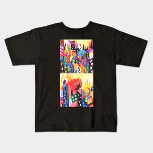 Cat Rampage Kids T-Shirt